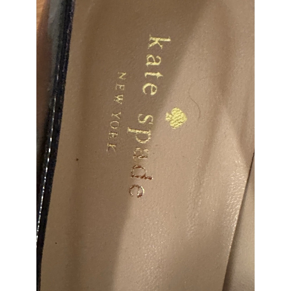 Kate Spade Dinah Bow Rhinestone Square Toe Block Heel. Party Shoes - Picture 5 of 11